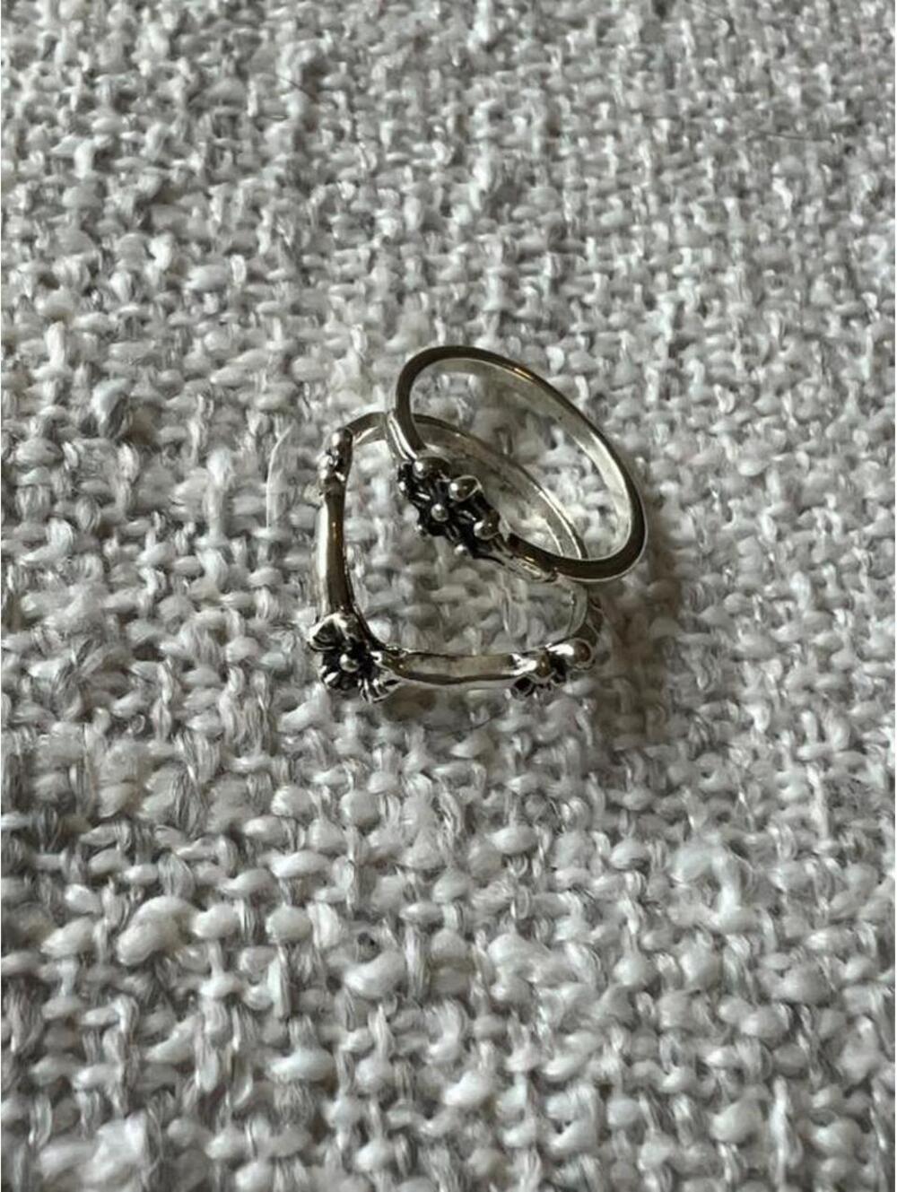 Silver Tone Stackable Rings